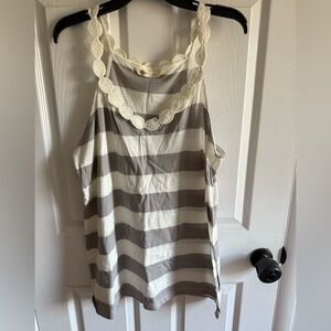 flowy racer back top